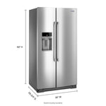 Maytag Fingerprint Resistant Stainless Steel Counter Depth Side by Side Refrigerator (20.60 Cu Ft) - MSC21C6MFZ