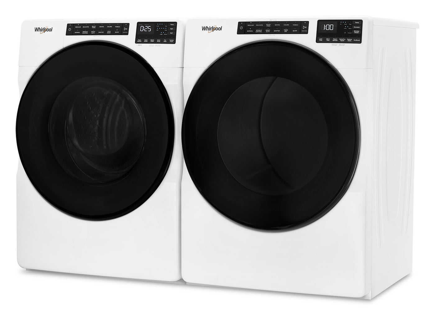 Whirlpool White Front-Load Washer (5.8 cu. ft.) & Gas Dryer (7.4 cu. ft.) - WFW6605MW/WGD6605MW