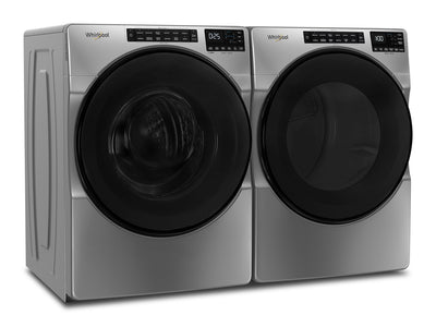 Whirlpool Chrome Shadow Front-Load Washer (5.8 cu. ft.) & Electric Dryer (7.4 cu. ft.) - WFW6605MC/YWED6605MC