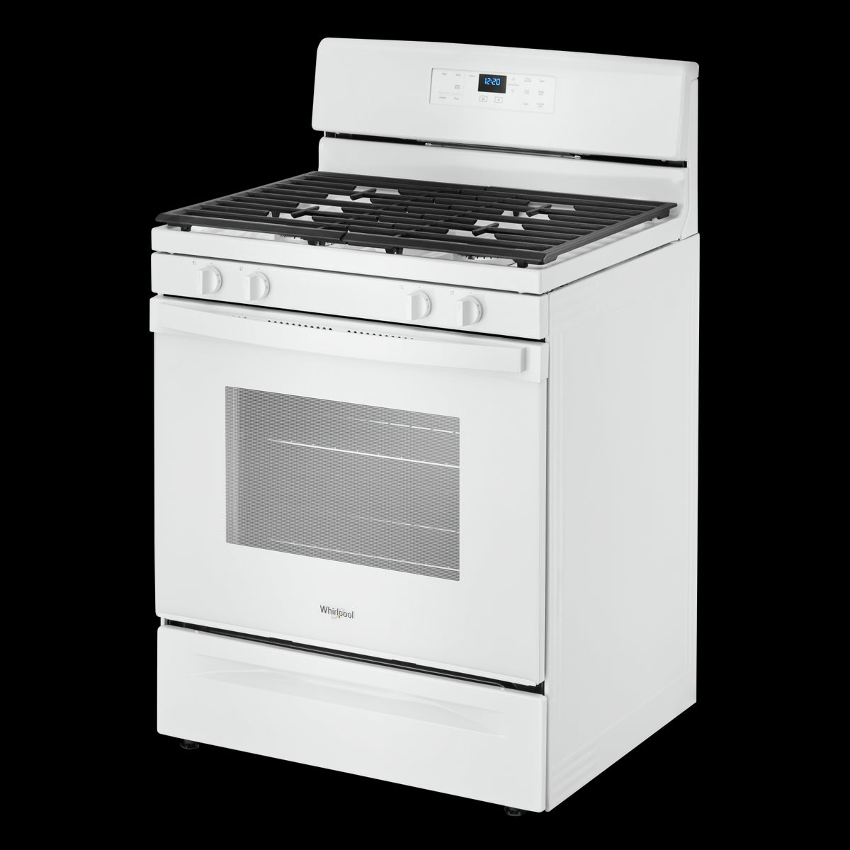 Whirlpool White 30" Freestanding Gas Range (5.00 Cu. Ft) WFG515S0MW