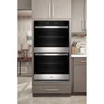 Whirlpool Fingerprint Resistant Stainless Steel Double Wall Oven (8.60 Cu Ft) - WOED5027LZ