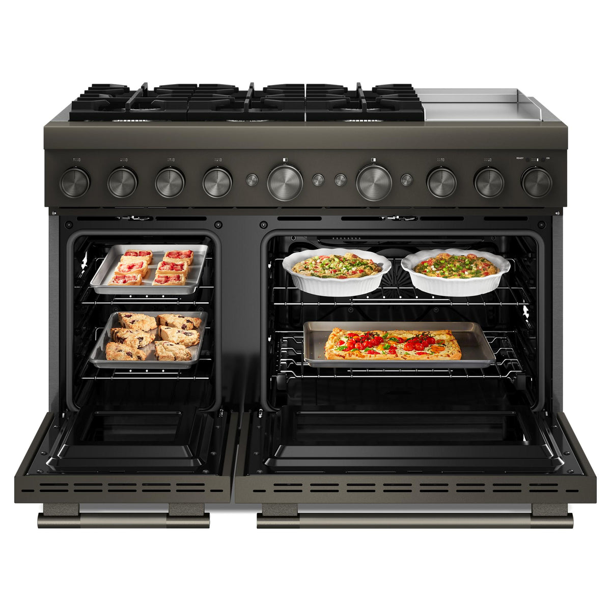 KitchenAid Black Ore Slide-In Range (6 cu. ft.) - KFDD948SBE