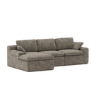 Soho All Foam Sectional - Brown
