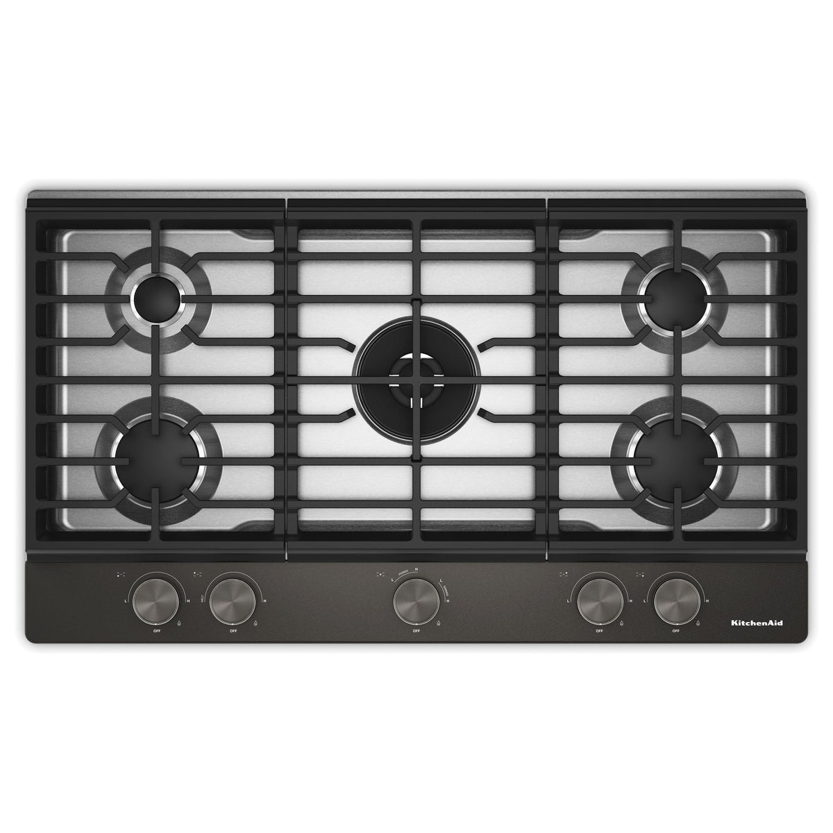 KitchenAid Black Ore Gas Cooktop - KCGK536SBE