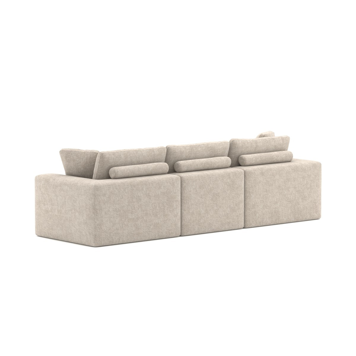 Jade All Foam Sectional - Beige
