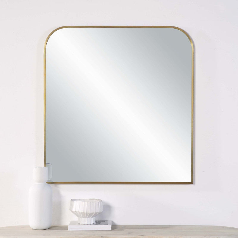 Canopus Mirror - Antique Brushed Brass