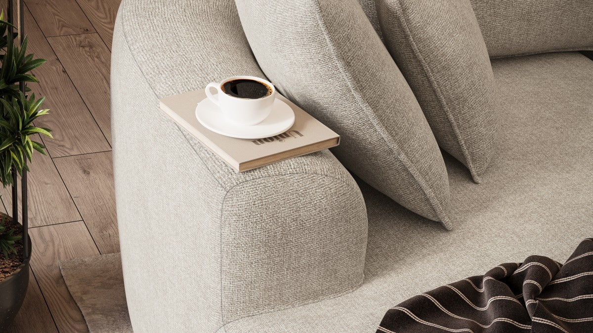 Soho All Foam Sectional - Beige