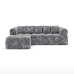 Maya All Foam Sectional - Grey