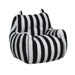Parker - Kids White & Black All Foam Chair