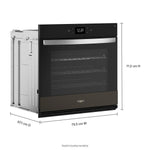 Whirlpool Black Stainless Steel with PrintShield™ Finish Wall Oven (5.00 Cu Ft) - WOES7030PV