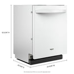 Whirlpool White 24" Built in 3 Rack Dishwasher (44 dBA) - WDT550SAPW