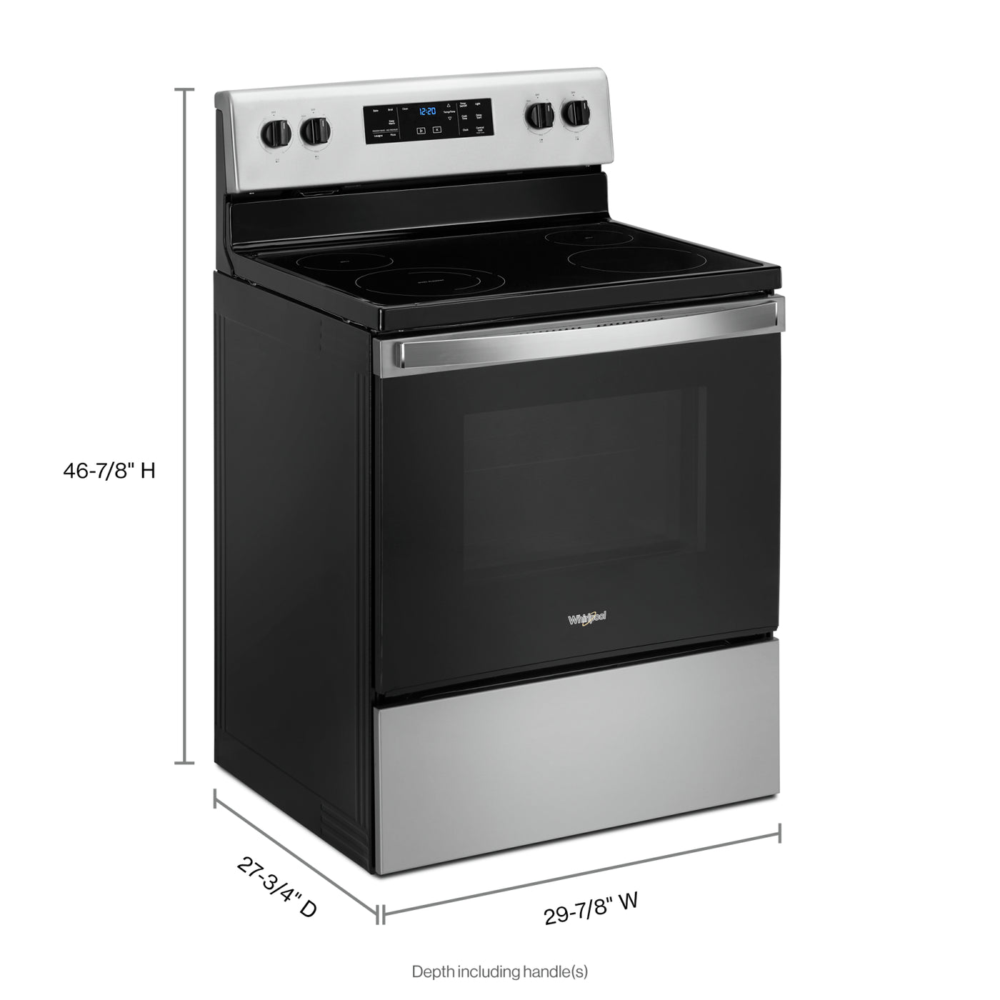 Whirlpool Stainless Steel Freestanding Electric Range (5.3 cu.ft.) - YWFE515S0JS