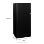 Whirlpool Black Top-Freezer Refrigerator (14.3 Cu. Ft.) - WRT314TFDB