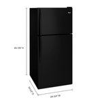 Whirlpool Black Top-Freezer Refrigerator (18.25 Cu. Ft.) - WRT148FZDB