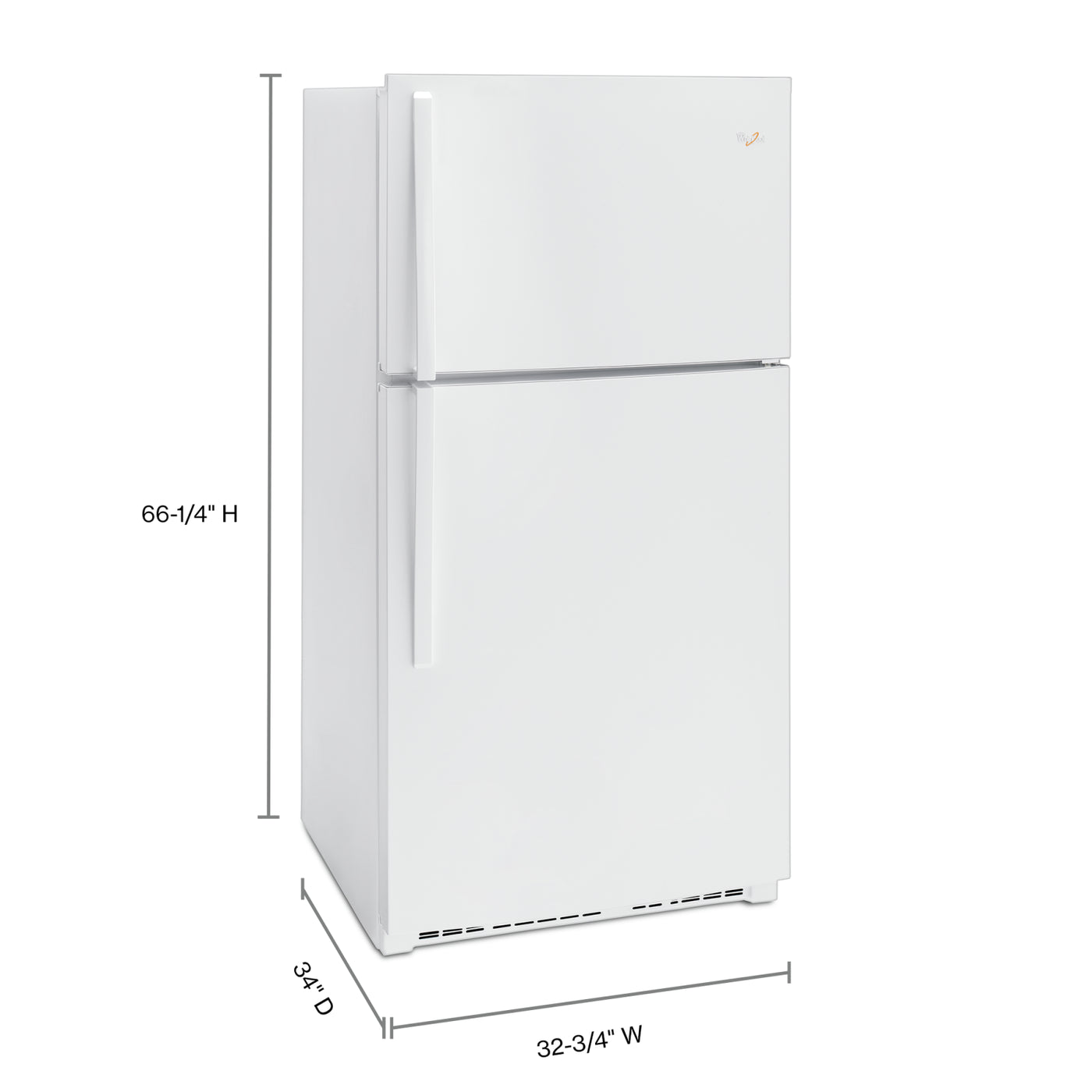 Whirlpool White Top-Freezer Refrigerator (21.3 Cu. Ft.) - WRT541SZDW
