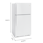 Whirlpool White Top-Freezer Refrigerator (21.3 Cu. Ft.) - WRT541SZDW