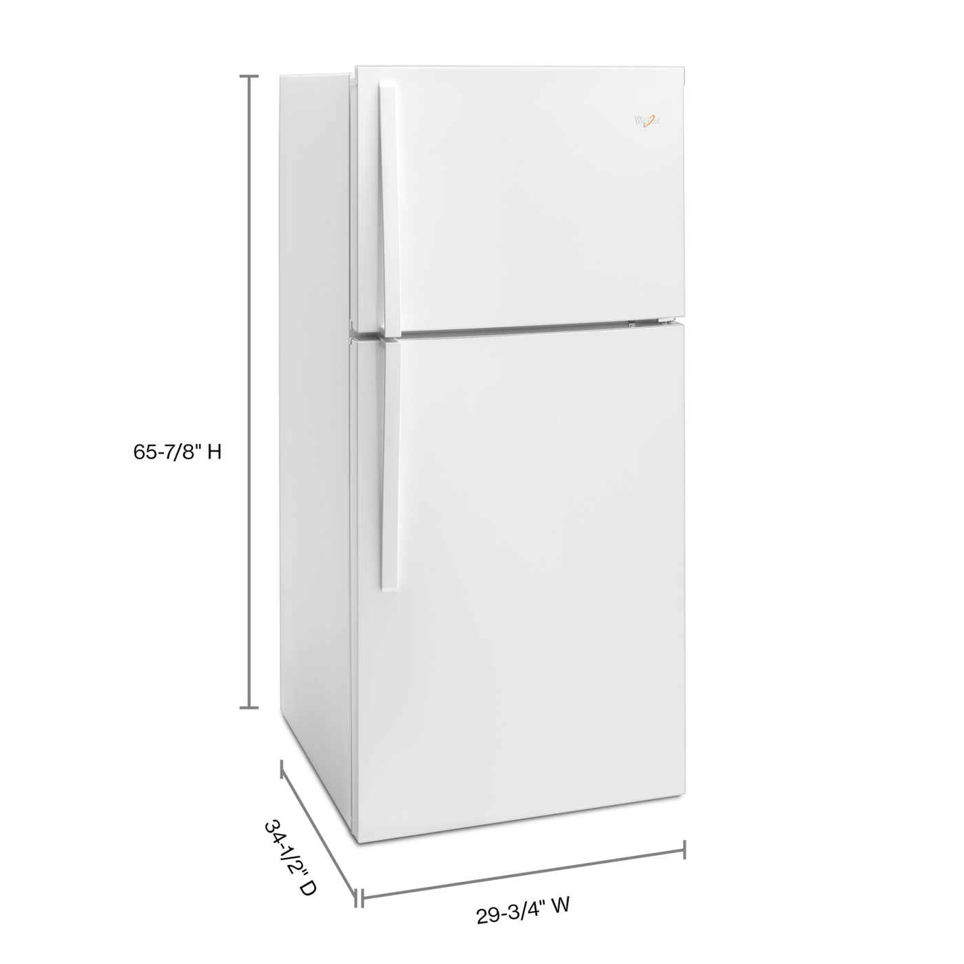 Whirlpool White Top-Freezer Refrigerator (19.2 Cu. Ft.) - WRT549SZDW