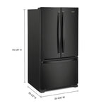 Whirlpool Black French Door Refrigerator (25 Cu. Ft.) - WRF535SWHB