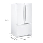 Whirlpool White Counter-Depth French Door Refrigerator (20 Cu. Ft.) - WRF540CWHW