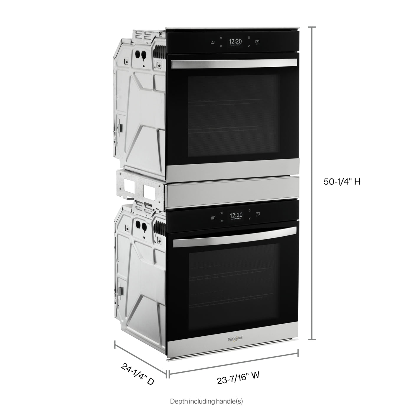 Whirlpool Fingerprint Resistant Stainless Steel 24" Smart Double Wall Oven (5.80 Cu. Ft) - WOD52ES4MZ