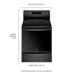 Whirlpool Black Freestanding Electric Convection Range (6.4 Cu. Ft.) - YWFE775H0HB