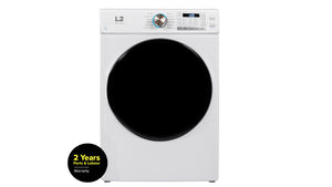 L2 White Electric Dryer with French Display (8.0 Cu. Ft) - LE52N3AWWFR