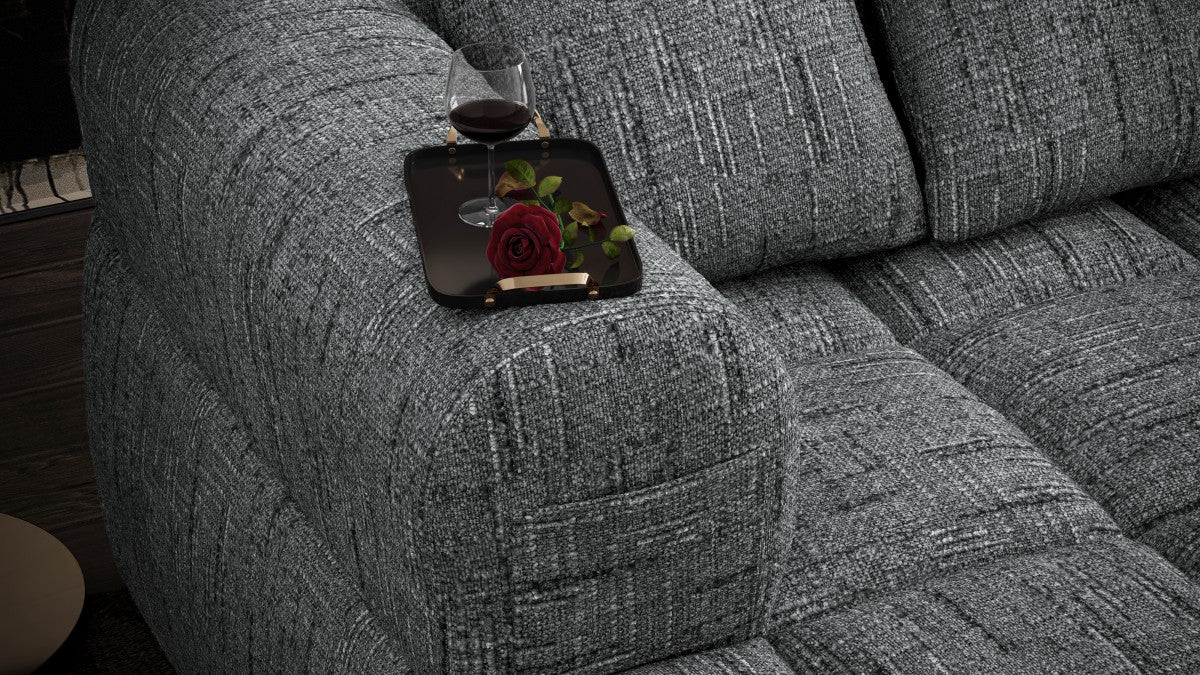 Maya All Foam Sectional - Grey