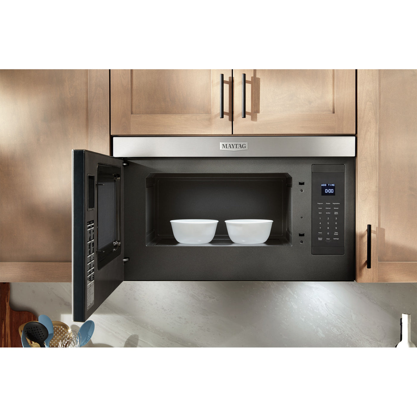 Maytag Fingerprint Resistant Stainless Steel Over-the-Range Microwave (1.10 Cu Ft) - YMMMF6030PZ