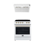 Forno Premium White Kitchen Package with Range and Range Hood - FBDL-002-03CA