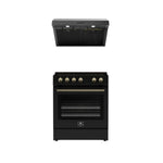 Forno Premium Black Kitchen Package with Range and Range Hood - FBDL-002-02CA
