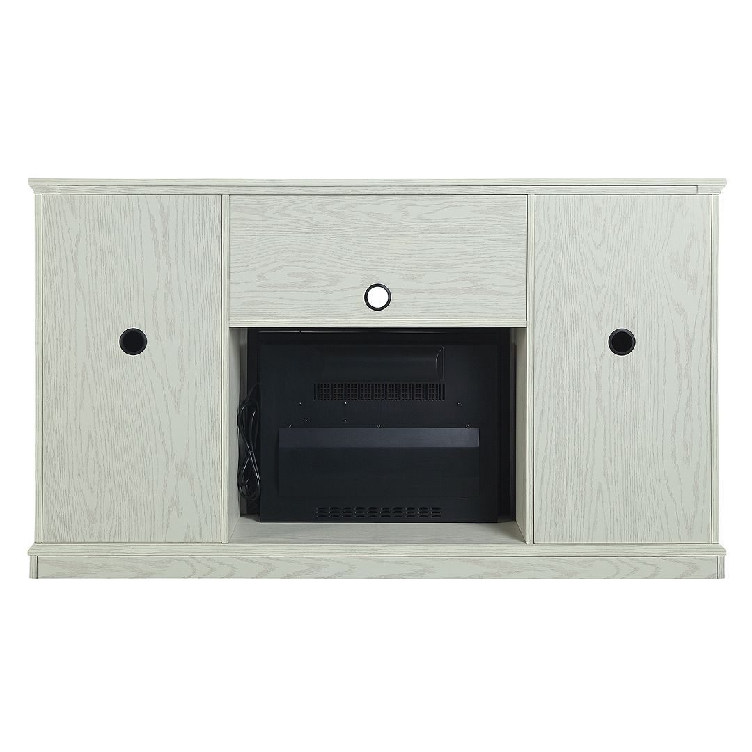 Bunessan 60 Fireplace TV Stand - Cream Oak | Leon's