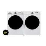 L2 White Front Load Washer (5.2 Cu. Ft) & White Electric Dryer (8.0 Cu. Ft) - LF52N3AWW/LE52N3AWW