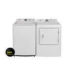 L2 White Top Load Washer (4.3 Cu. Ft) & White Electric Dryer (6.7 Cu. Ft) - LT43A3AWW/LE43A3AWW