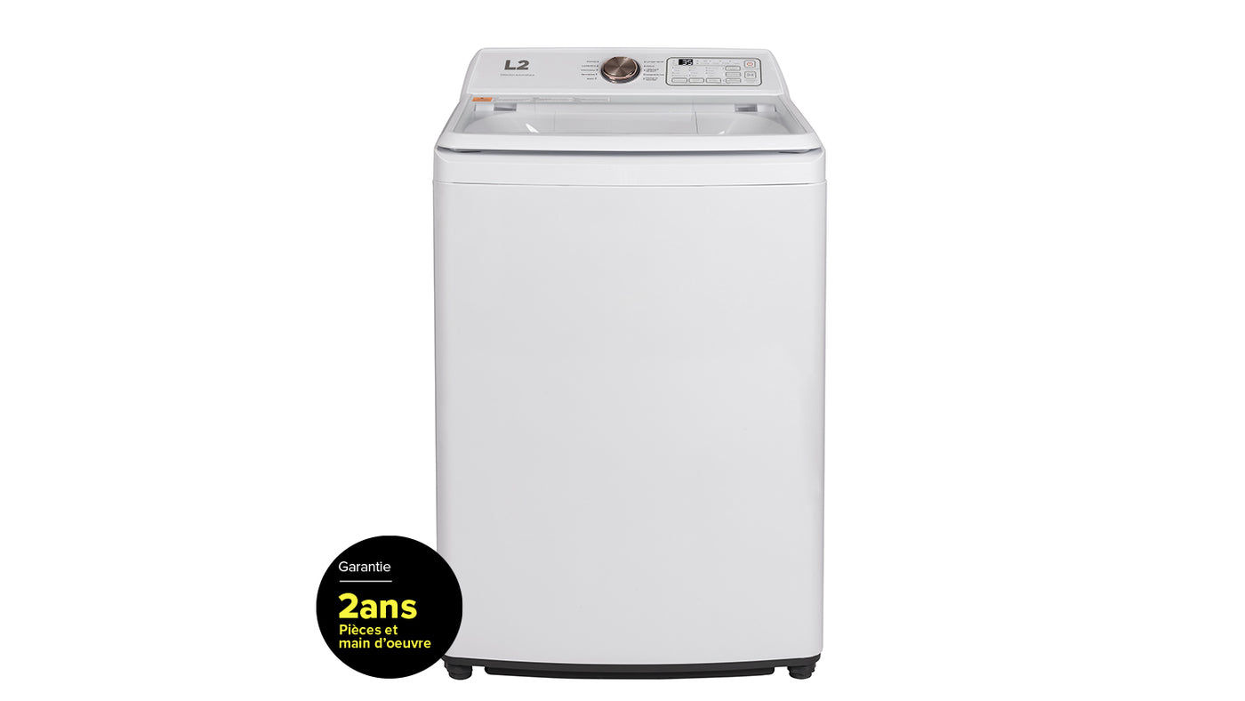 L2 White Top Load Washer With French Display (4.3 Cu. Ft) - LT43A3AWWFR
