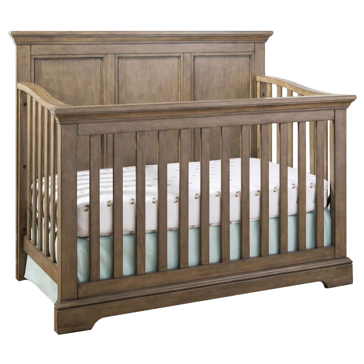 Hanley Convertible Crib with Toddler Guard Rail Package - Cashew