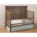 Hanley Convertible Crib with Toddler Guard Rail Package - Cashew