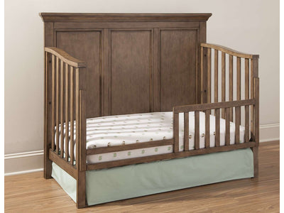 Hanley Convertible Crib with Toddler Guard Rail Package - Cashew