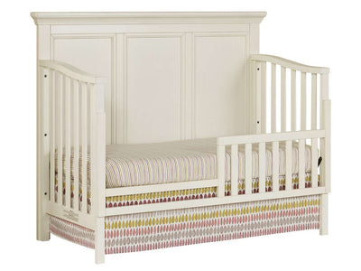 Hanley Convertible Crib with Toddler Guard Rail Package - Chalk