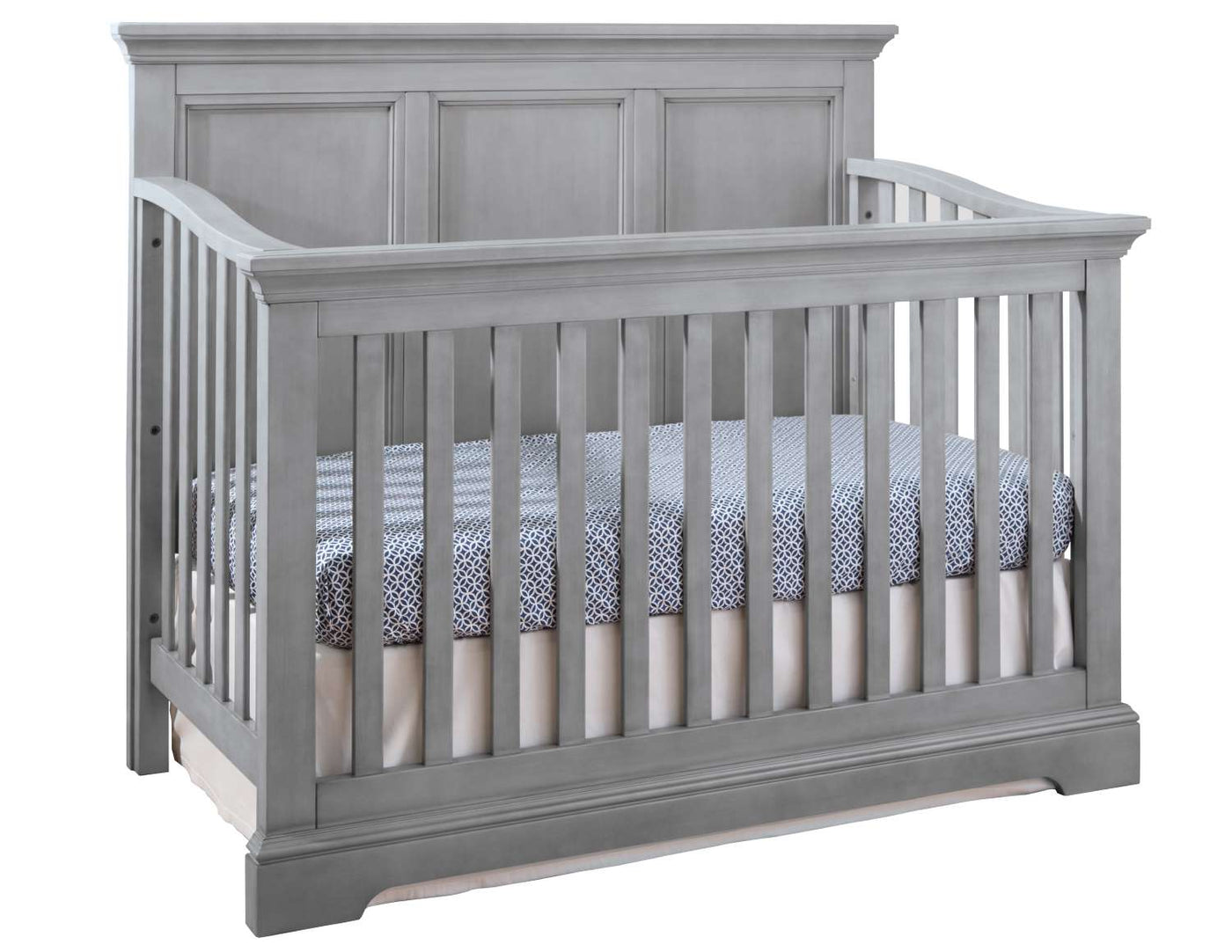 Hanley Convertible Crib with Toddler Guard Rail Package - Cloud