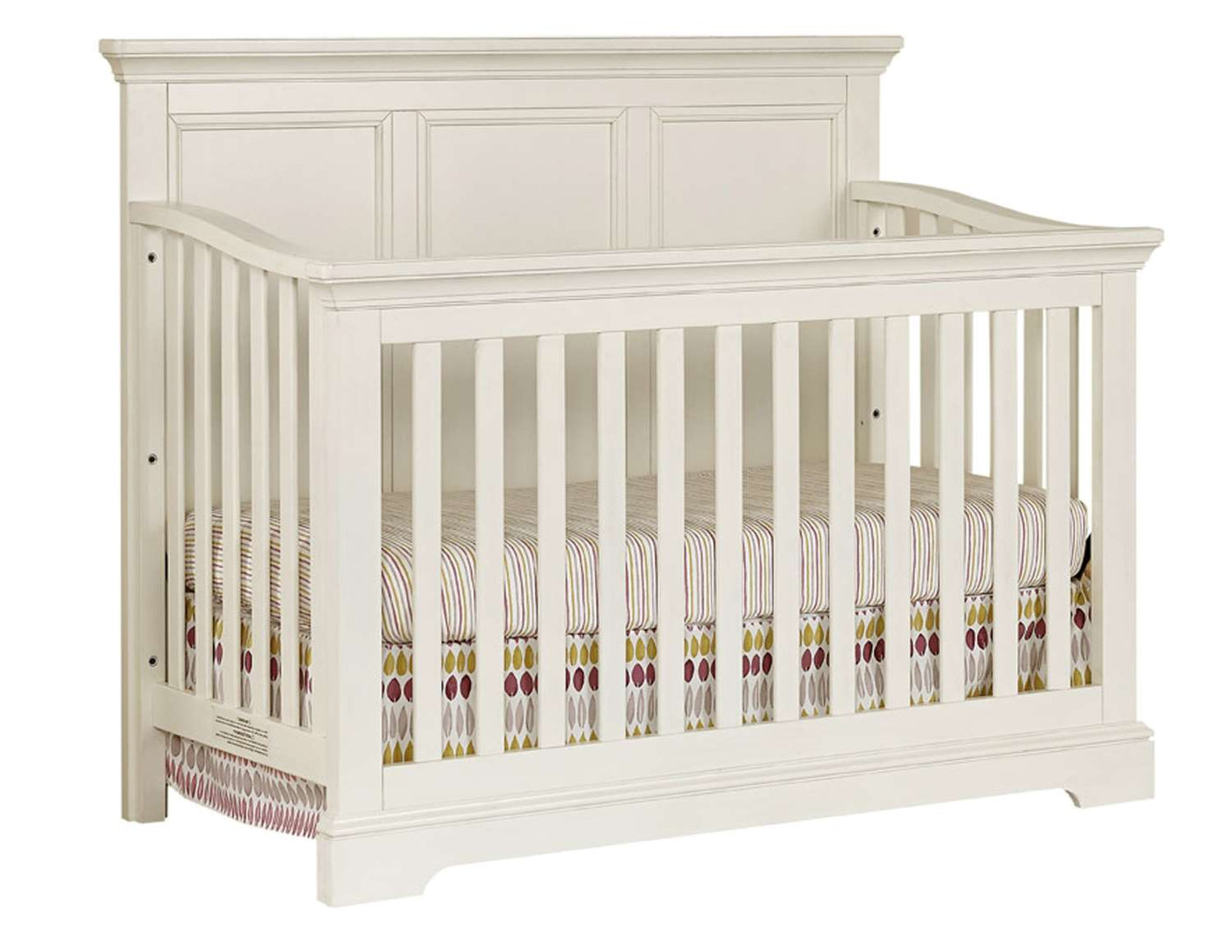 Hanley Convertible Crib with Toddler Guard Rail Package - Chalk