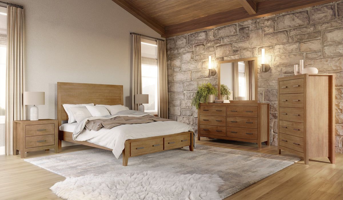 Palm Harbour 5 Drawer Chest - Rustic Natural