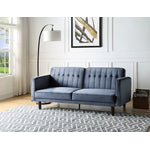 Bamble Adjustable Velvet Sofa Bed - Dark Grey