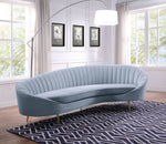 Kopa Velvet Sofa - Light Grey