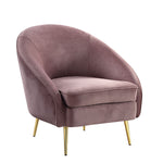 Pori Velvet Arm Chair - Pink