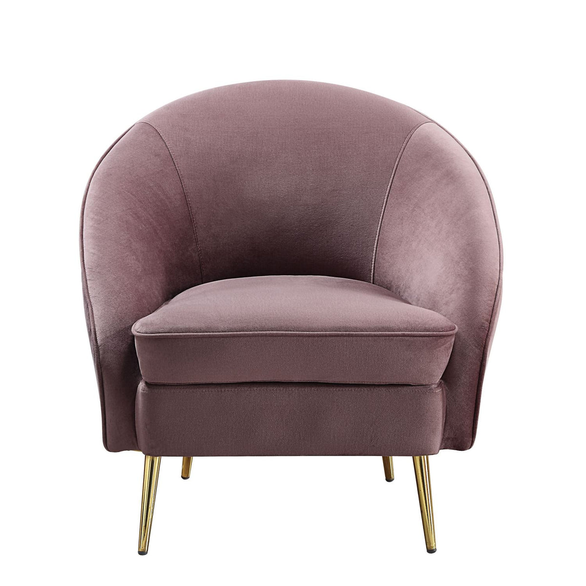 Pori Velvet Arm Chair - Pink