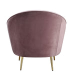 Pori Velvet Arm Chair - Pink