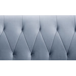 Dalvic Velvet Sofa - Light Grey