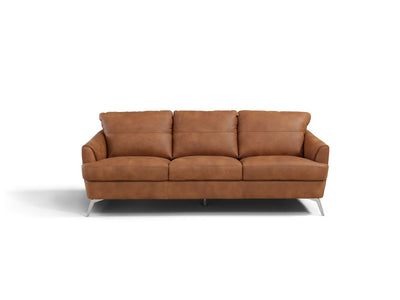 Bontadini Italian Leather Sofa - Cappuccino