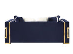 Innri Velvet Loveseat - Blue