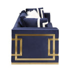 Innri Velvet Arm Chair - Blue